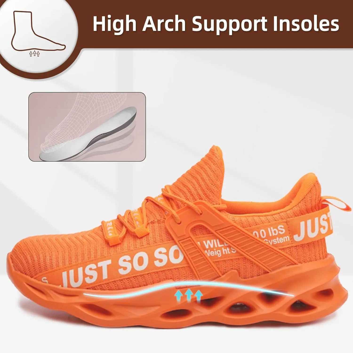 Furuian Steel Toe Shoes for Women Men Lightweight Safety Shoes Comfortable Steel Toe Sneakers Work Shoes