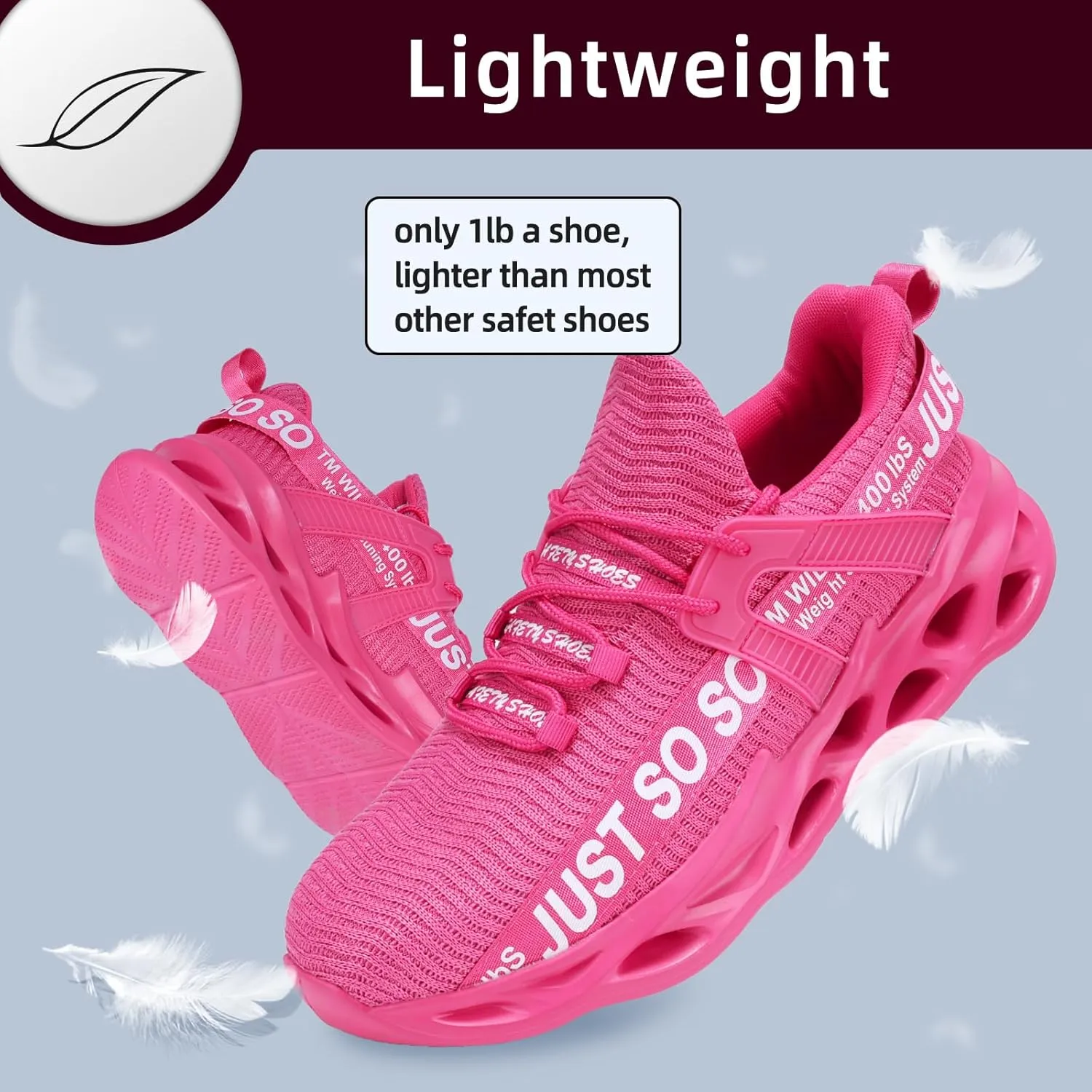 Furuian Steel Toe Shoes for Women Men Lightweight Safety Shoes Comfortable Steel Toe Sneakers Work Shoes