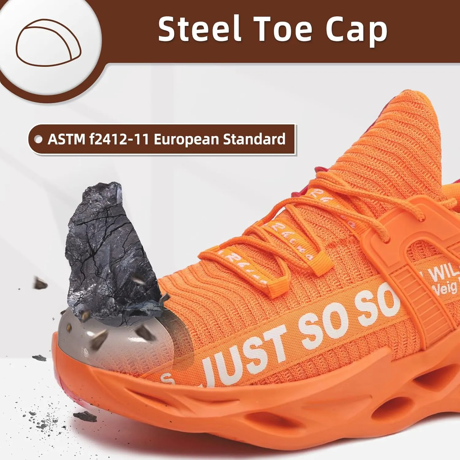 Furuian Steel Toe Shoes for Women Men Lightweight Safety Shoes Comfortable Steel Toe Sneakers Work Shoes