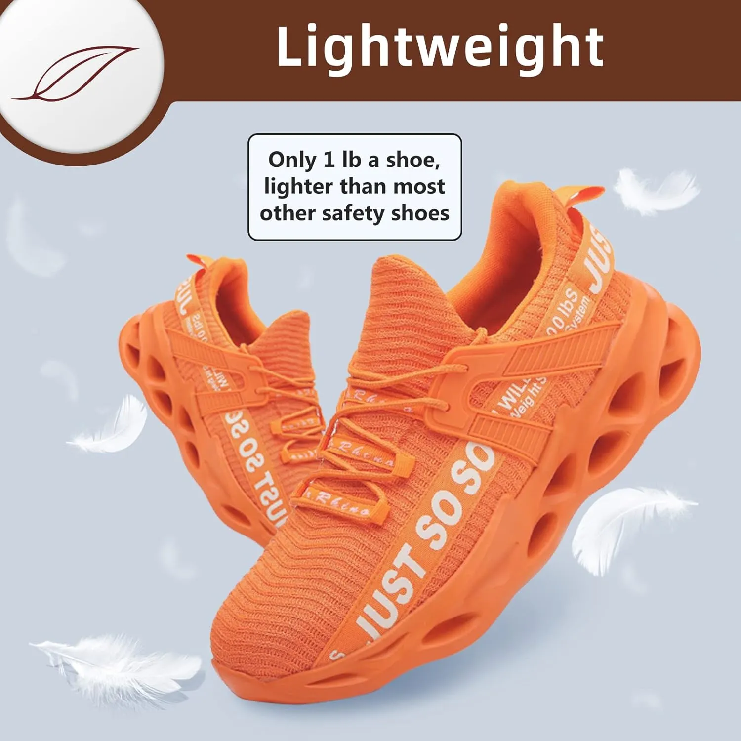 Furuian Steel Toe Shoes for Women Men Lightweight Safety Shoes Comfortable Steel Toe Sneakers Work Shoes