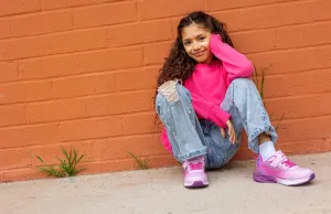 GEERX Joy Kids Sneakers Girls Toddler Little Kid Athletic Lightweight Running Training Tennis Shoes