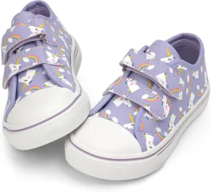 Girls Fashion Sneakers Adjustable Vegan Leather Anti-Slip Walking Shoes for Little Girl Comfortable Cute Pink Soft Kid Shoes