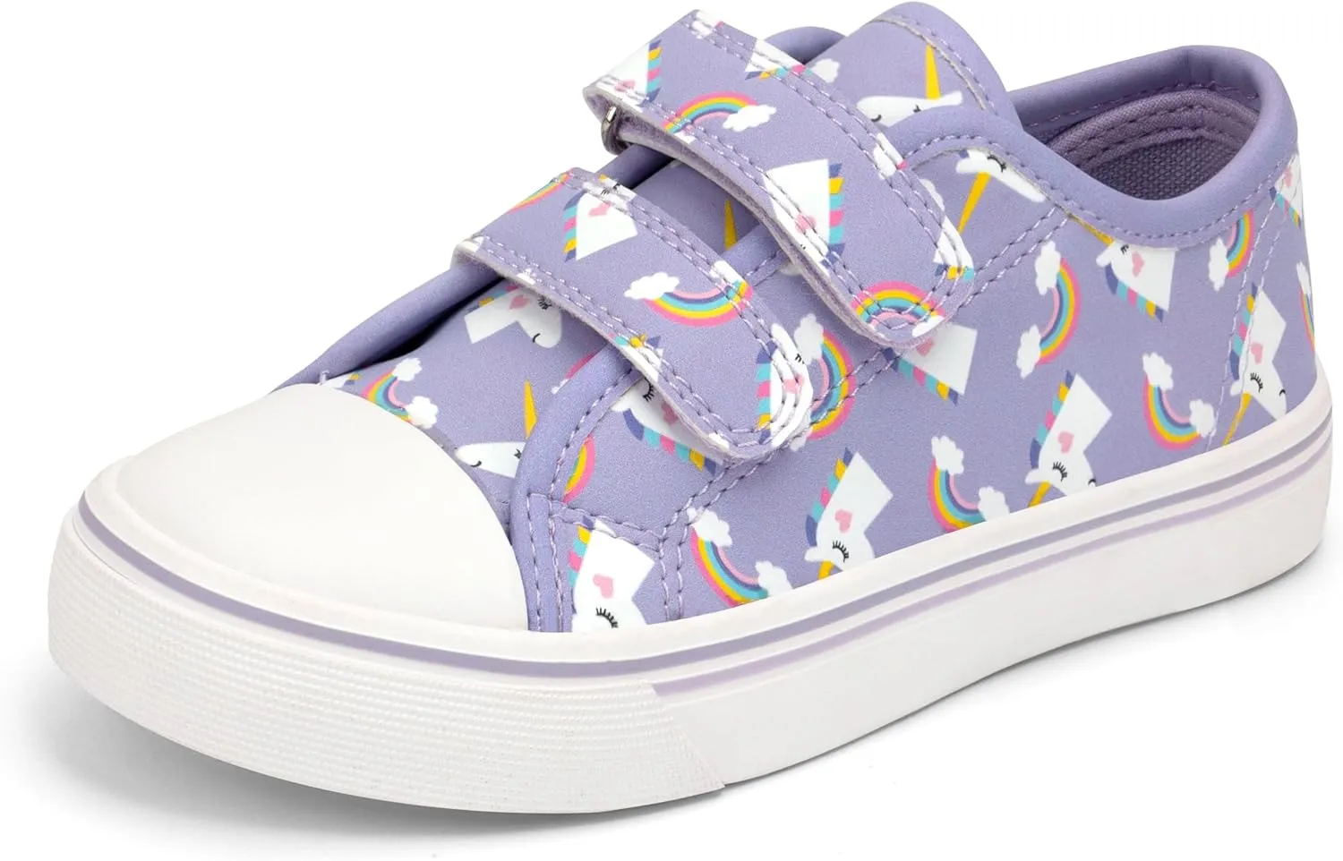 Girls Fashion Sneakers Adjustable Vegan Leather Anti-Slip Walking Shoes for Little Girl Comfortable Cute Pink Soft Kid Shoes