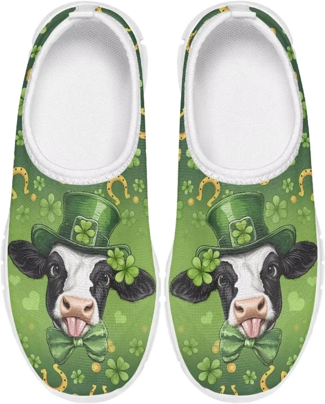 Girls Tennis Slip On Shoes St. Patrick's Day Gift for Kids Casual Shoes