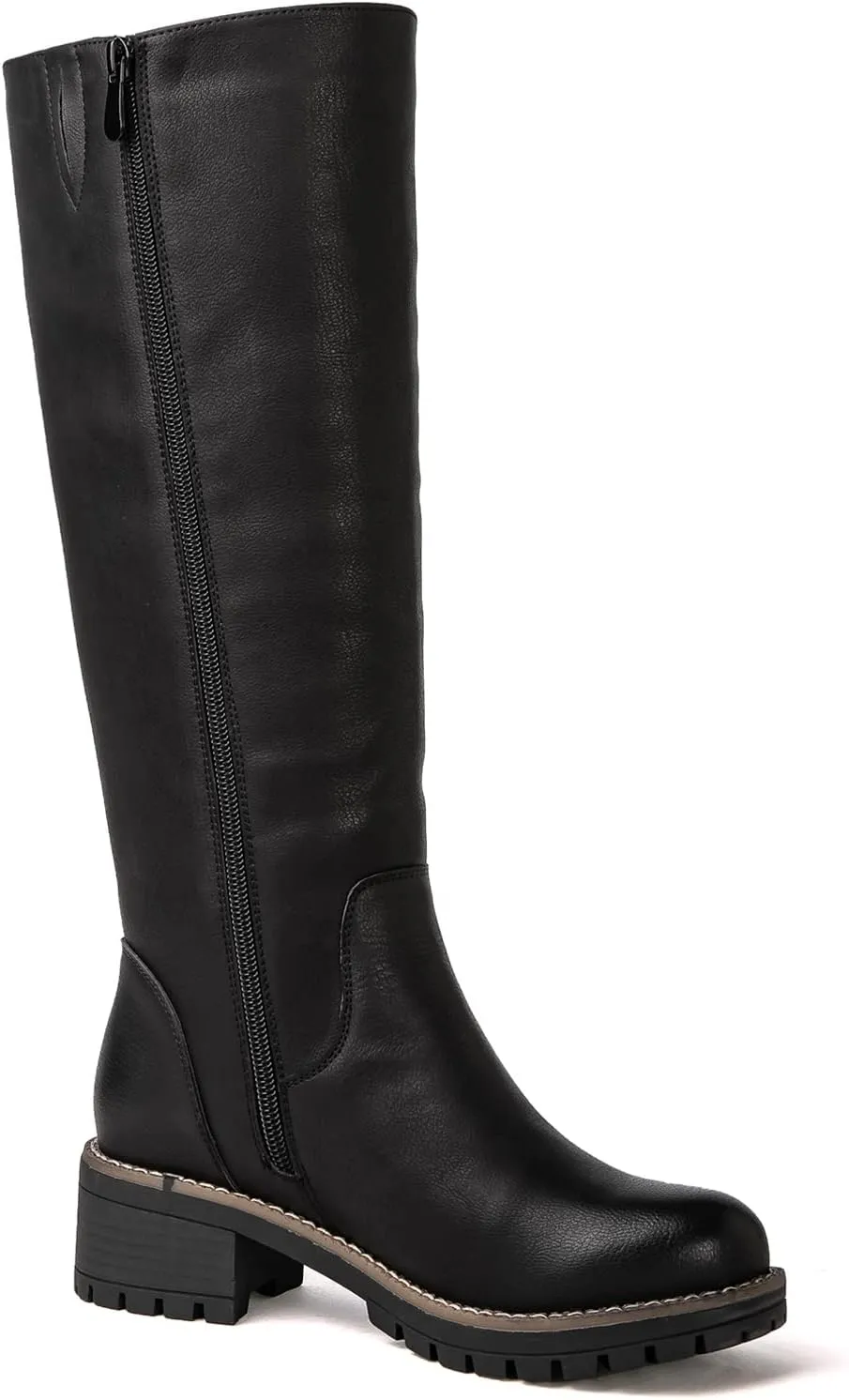 GLOBALWIN Women's Boots Back Lace Up Fall Winter Fashion Knee High Boots For Women