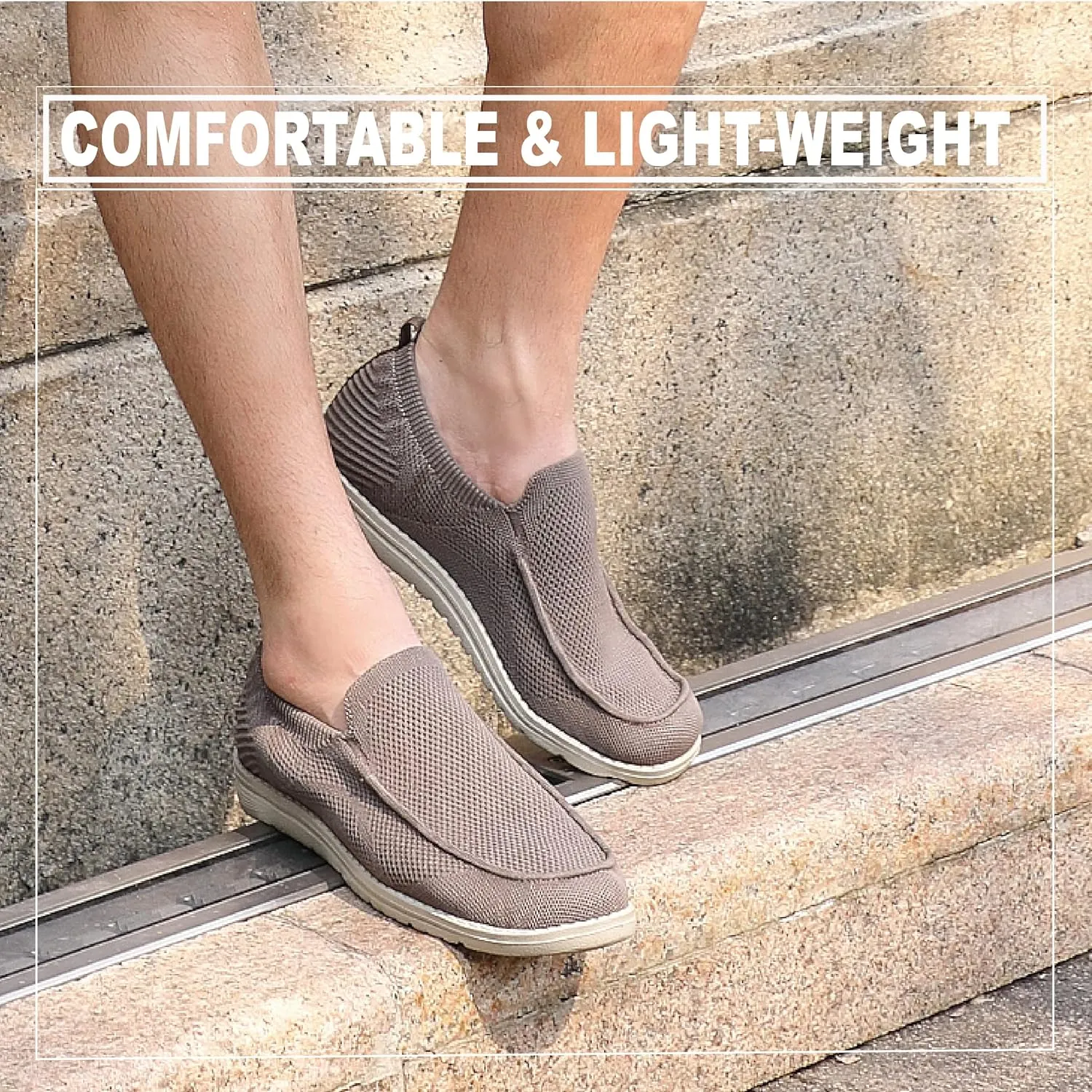 Grand Attack Men's Shoes | Casual Slip On Loafers | Walking Shoes | Comfortable & Lightweight | for Home, Leisure Travel, Driving Shoes
