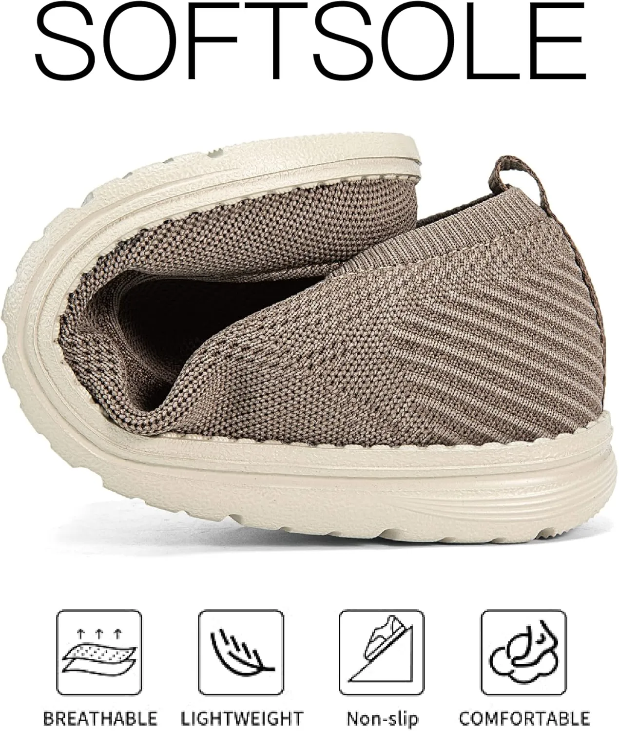 Grand Attack Men's Shoes | Casual Slip On Loafers | Walking Shoes | Comfortable & Lightweight | for Home, Leisure Travel, Driving Shoes