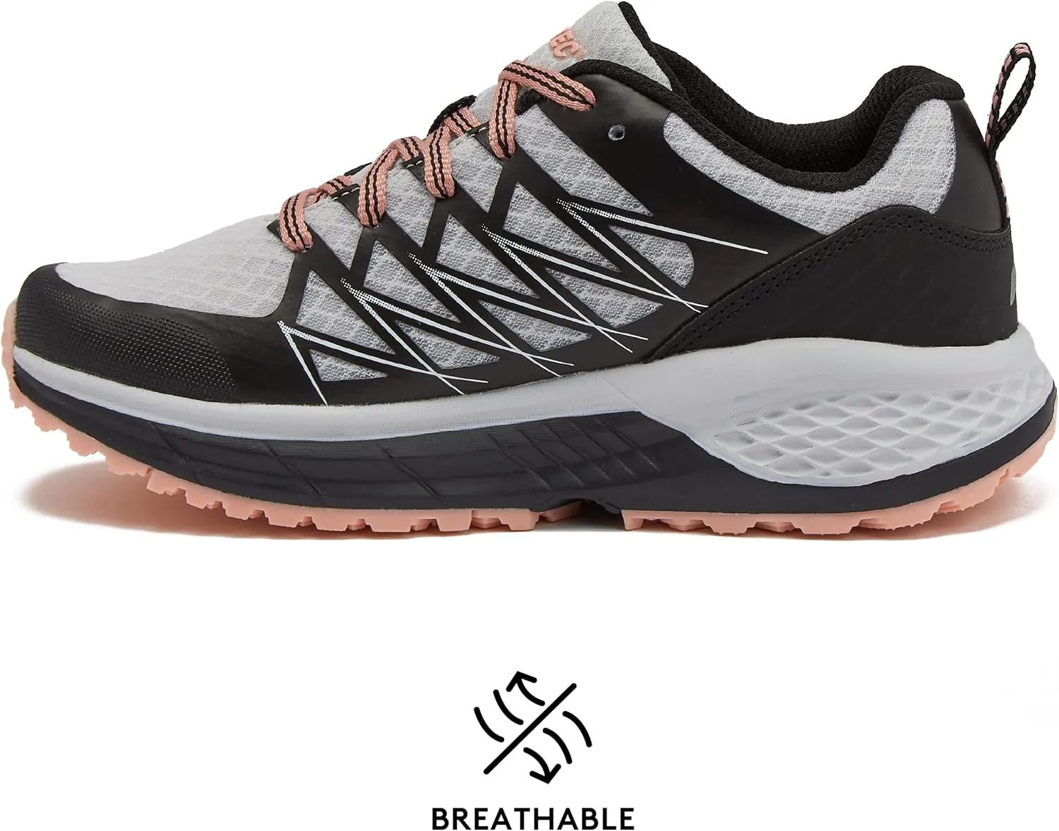 HI-TEC Destroyer Low Women’s Running Shoes, Lightweight Mesh Athletic Sneakers for Women