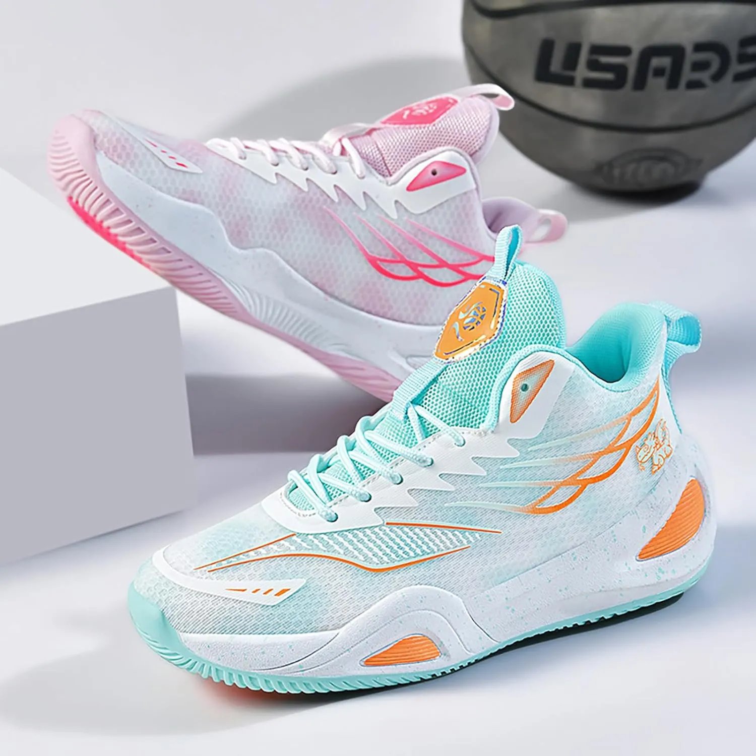 High Top Boys Basketball Shoes Breathable Non Slip Outdoor Sneakers Comfortable Fashion Athletic Training Sport Shoes for Girls