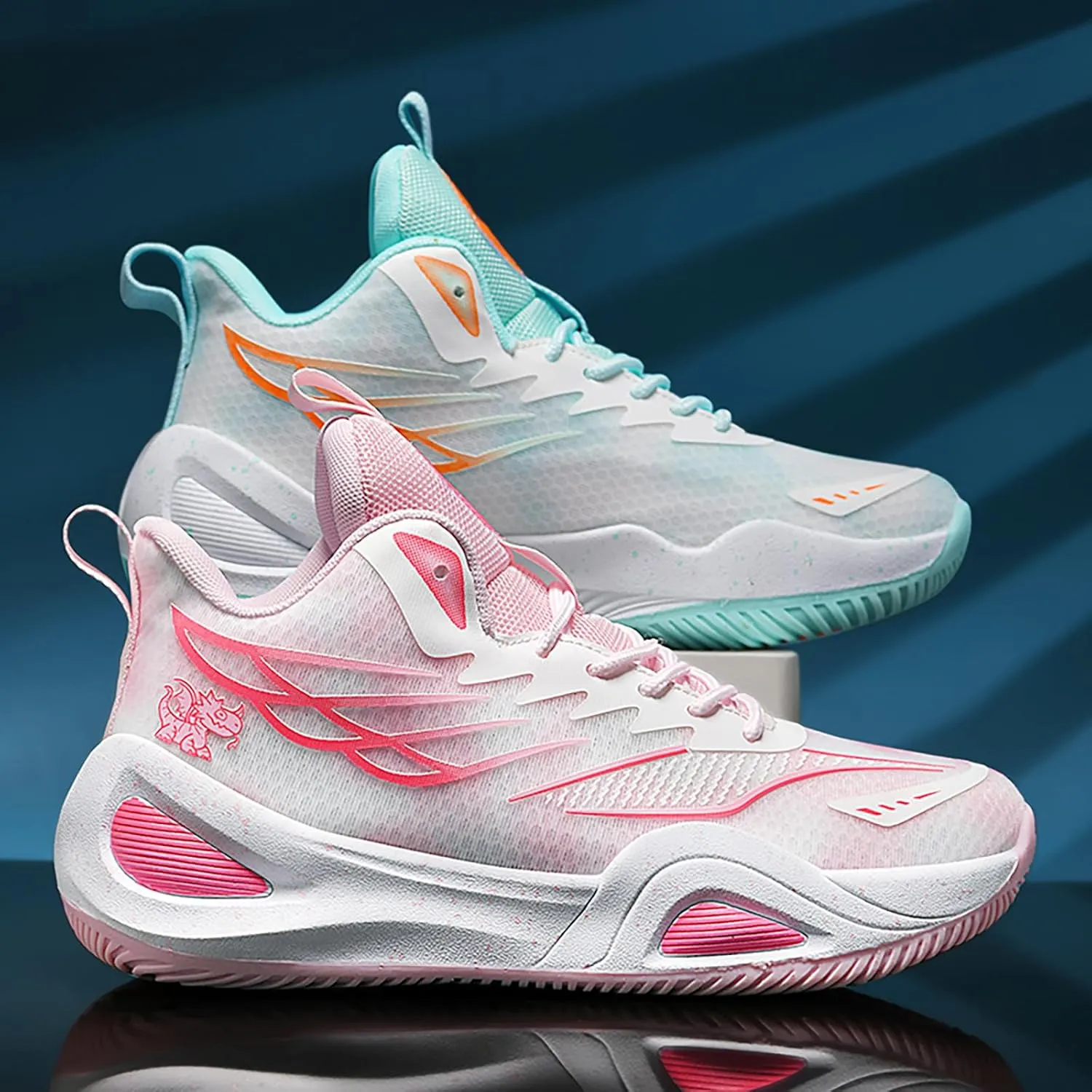 High Top Boys Basketball Shoes Breathable Non Slip Outdoor Sneakers Comfortable Fashion Athletic Training Sport Shoes for Girls