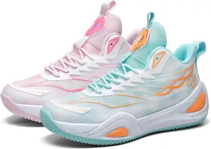 High Top Boys Basketball Shoes Breathable Non Slip Outdoor Sneakers Comfortable Fashion Athletic Training Sport Shoes for Girls