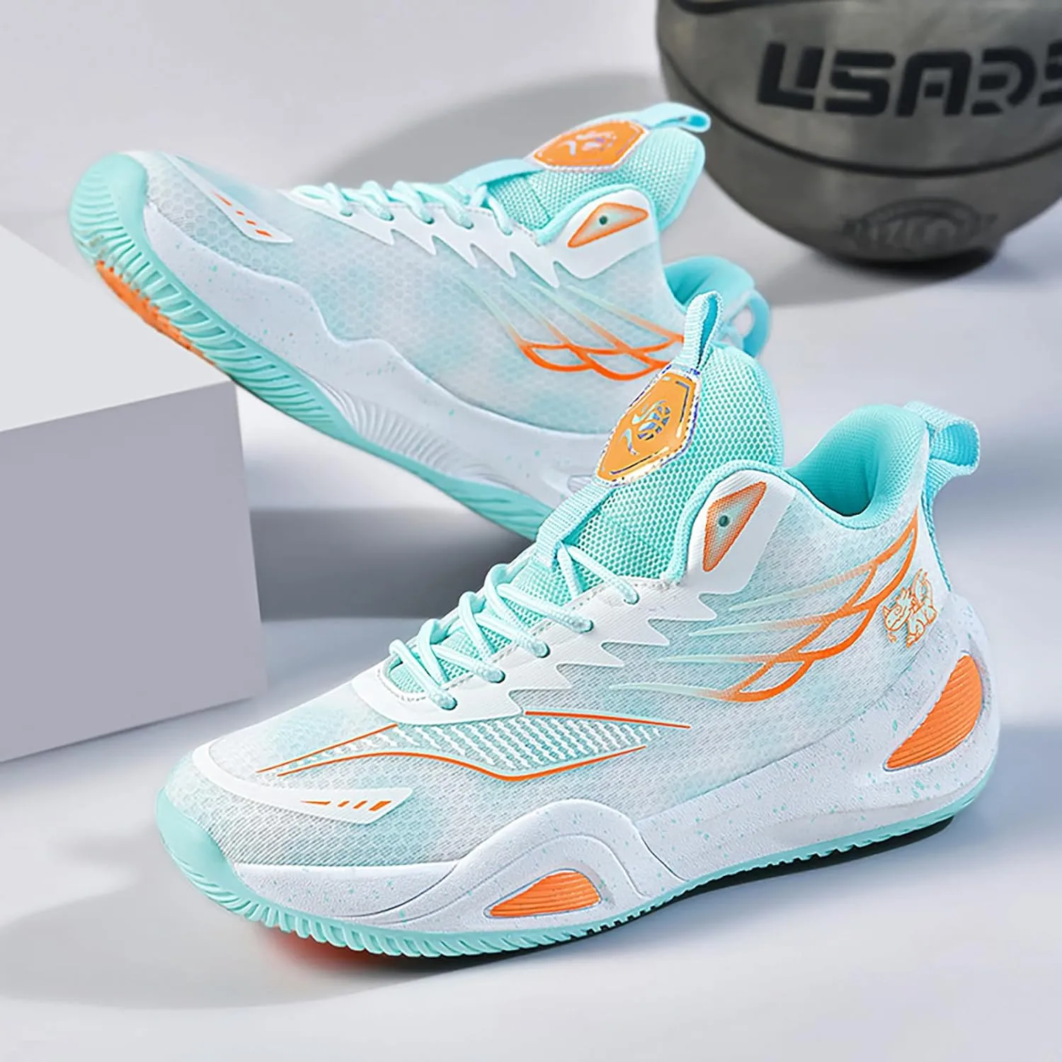 High Top Womens Mens Basketball Shoes Breathable Non Slip Outdoor Sneakers Comfortable Fashion Athletic Training Sport Shoes