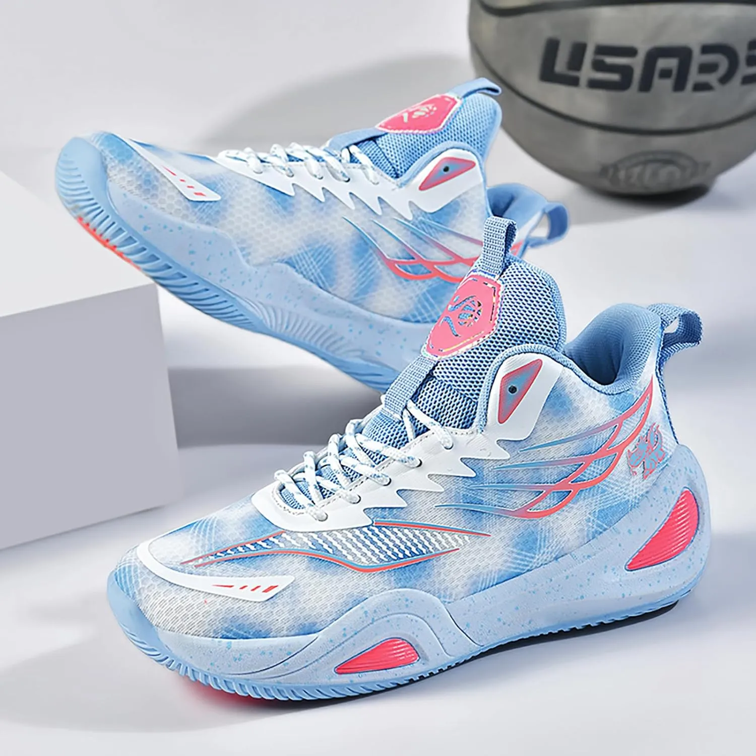 High Top Womens Mens Basketball Shoes Breathable Non Slip Outdoor Sneakers Comfortable Fashion Athletic Training Sport Shoes