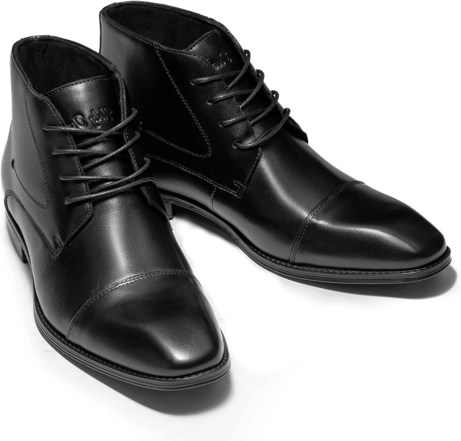 Holy dove Mens Dress Boots,Premium Leather Oxford Chukka, Waterproof Non-Slip Business Boots for Men‌‌