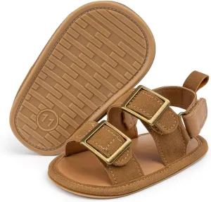 HsdsBebe Infant Baby Boys Girls Summer Beach Sandals Breathable Athletic Anti-slip Soft Sole Newborn First Walker Crib Shoes