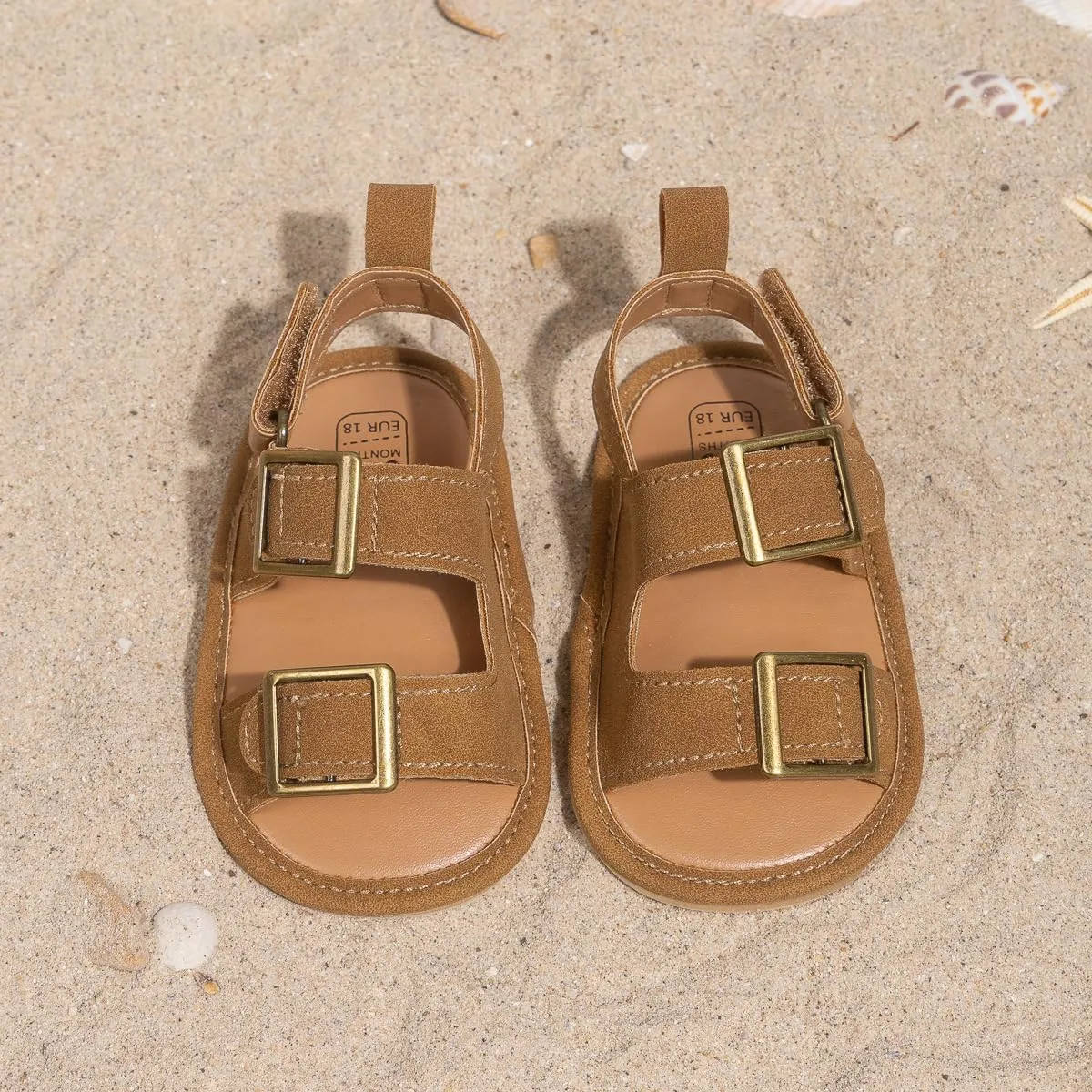 HsdsBebe Infant Baby Boys Girls Summer Beach Sandals Breathable Athletic Anti-slip Soft Sole Newborn First Walker Crib Shoes