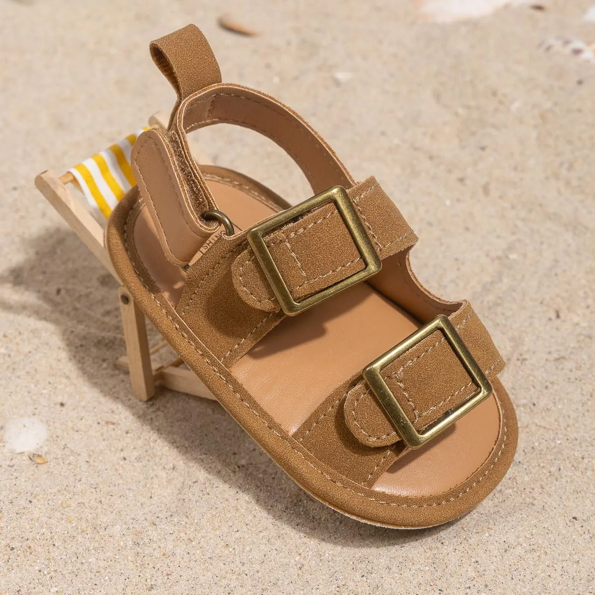HsdsBebe Infant Baby Boys Girls Summer Beach Sandals Breathable Athletic Anti-slip Soft Sole Newborn First Walker Crib Shoes