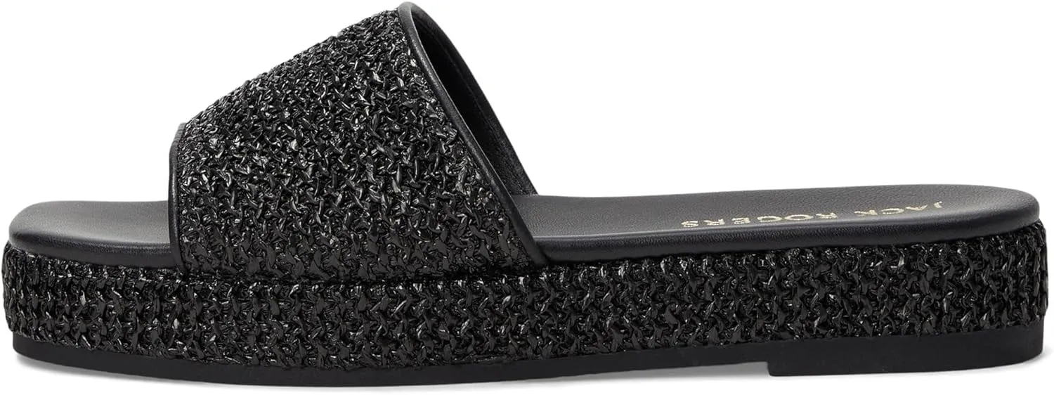 Jack Rogers Women's Bay Flatform Sandal-Raffia