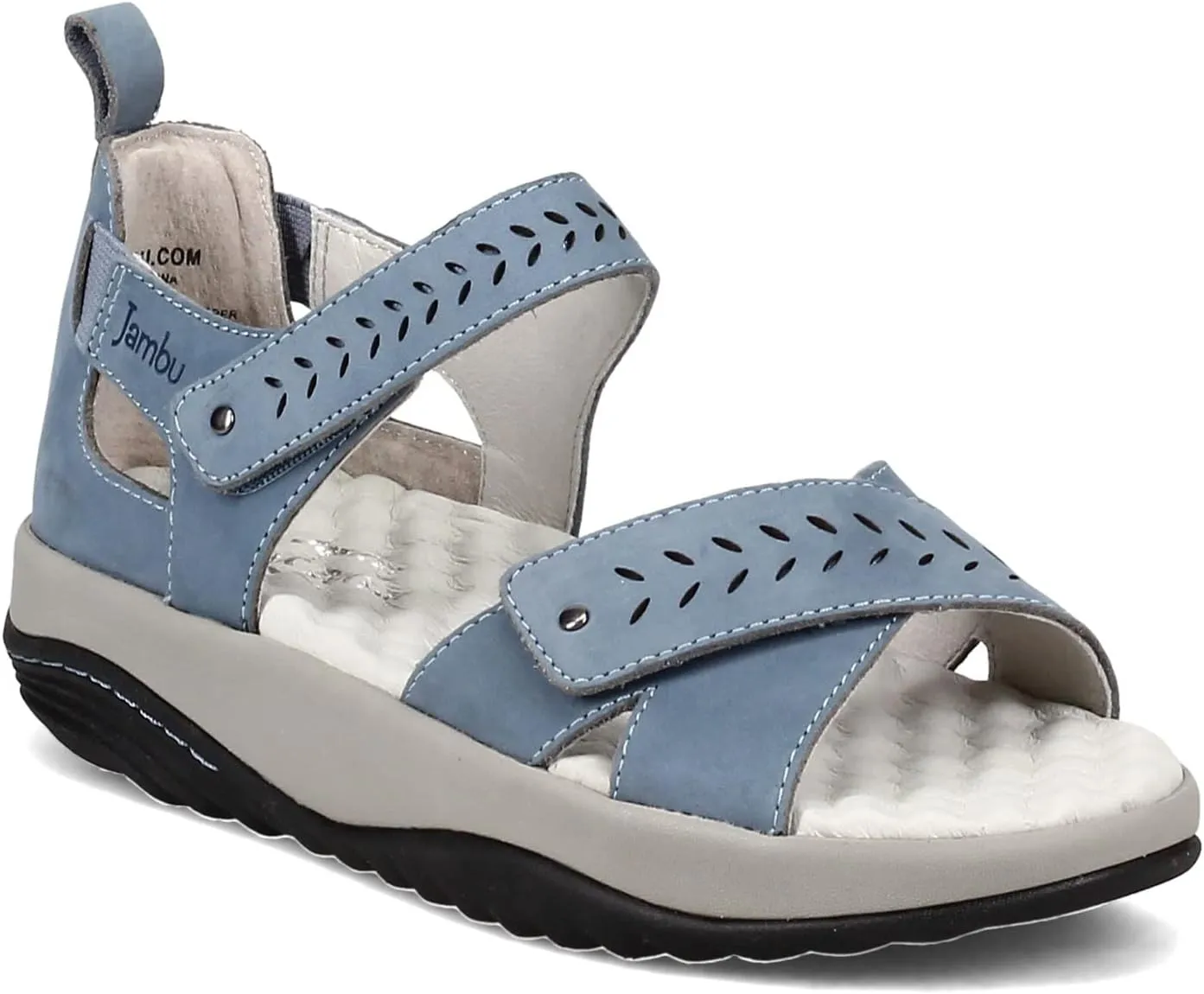 Jambu Womens Sedona Cut Out Ankle Strap Casual Sandals Casual - Red