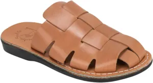 Jerusalem Sandals Sailor - Leather Braided Mule Slide - Men Sandals
