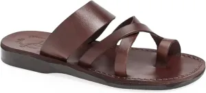 Jerusalem Sandals The Good Shepherd - Leather Toe Loop Slide - Men Sandals