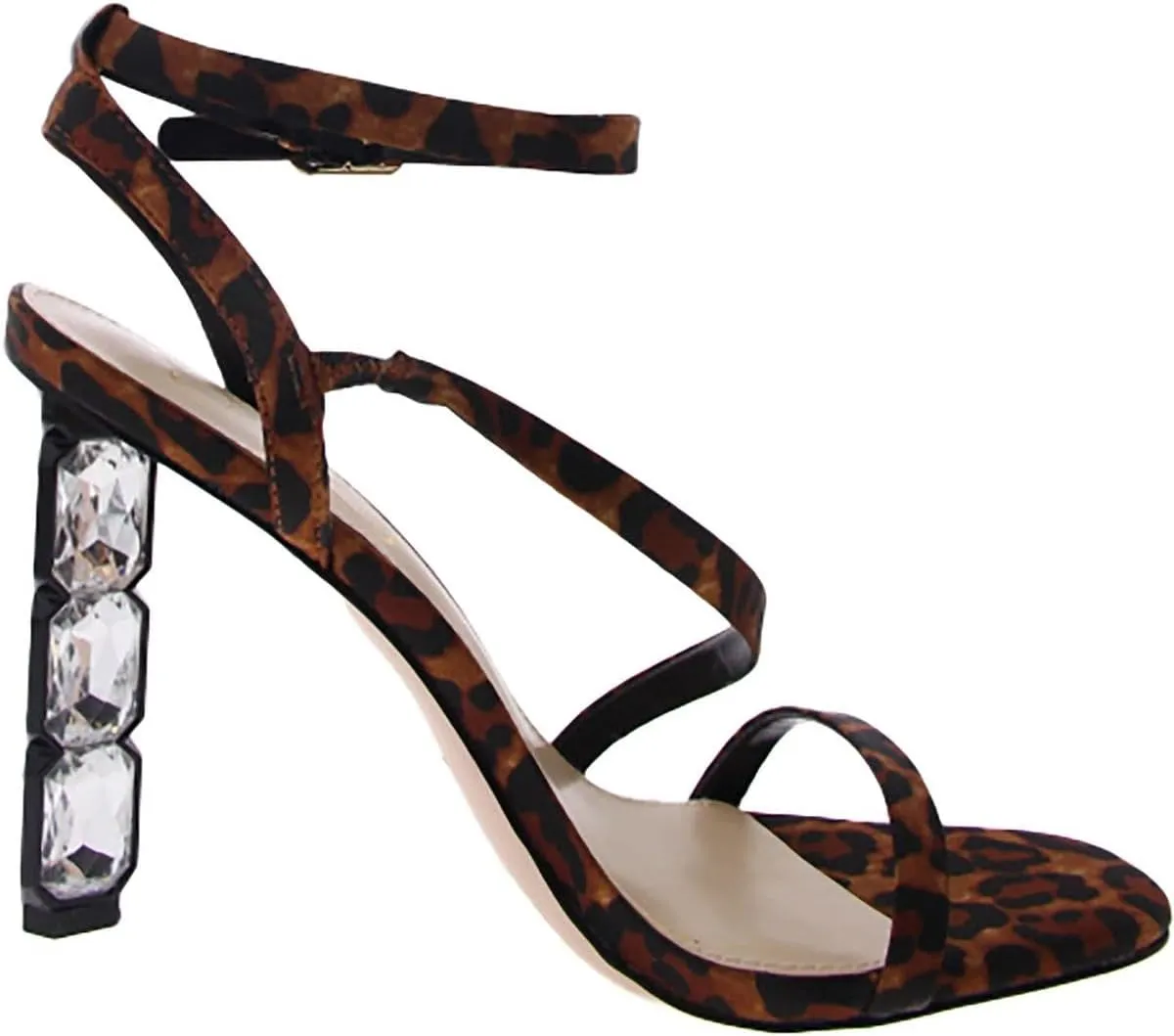 Jessica Simpson Womens Jety Satin Ankle Strap Slingback Sandals