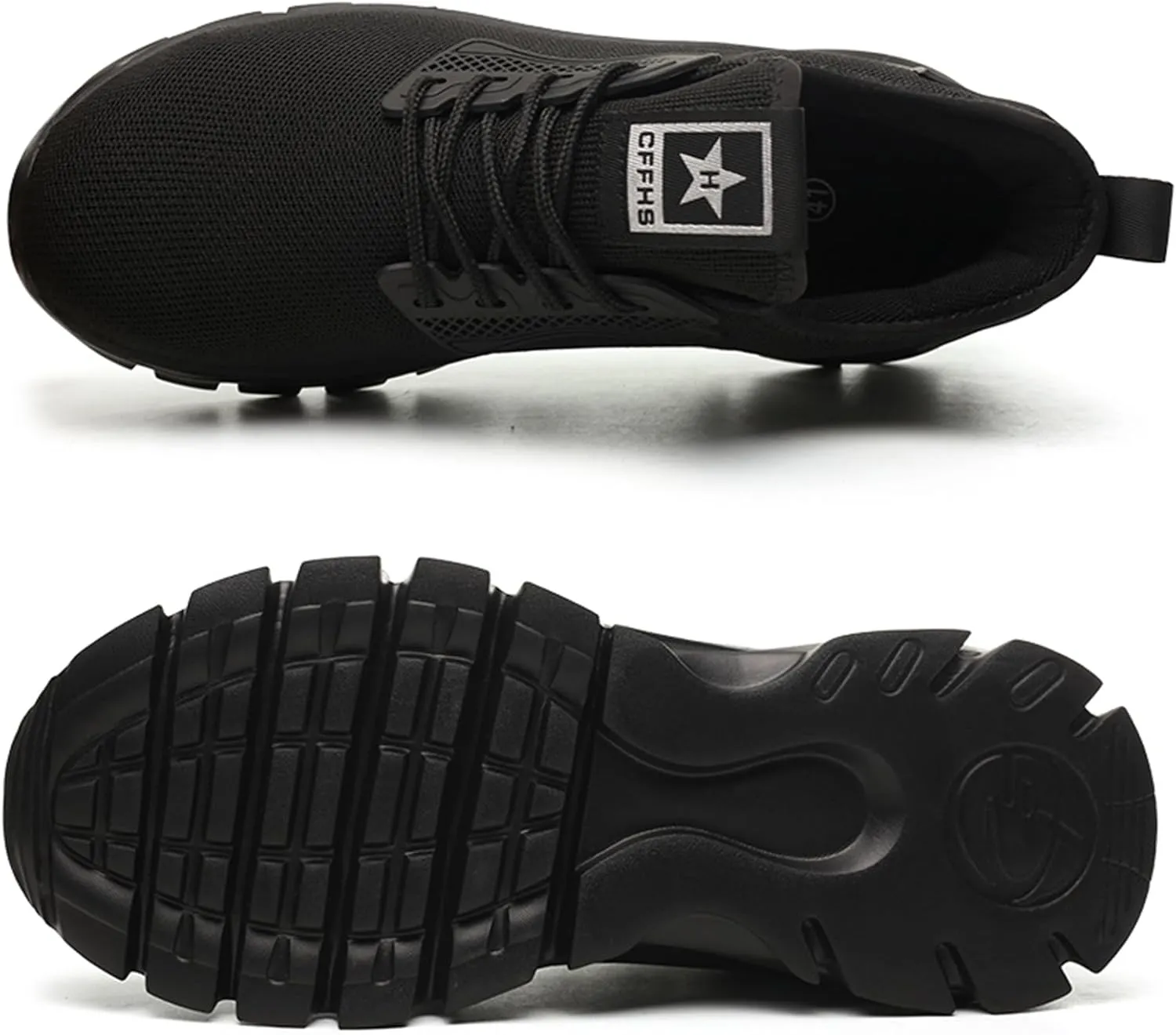 JiuQing Safety Shoes Mesh Steel Toe Sneakers Non-Slip Reflective Lightweight Industrial Work Shoes Comfortable