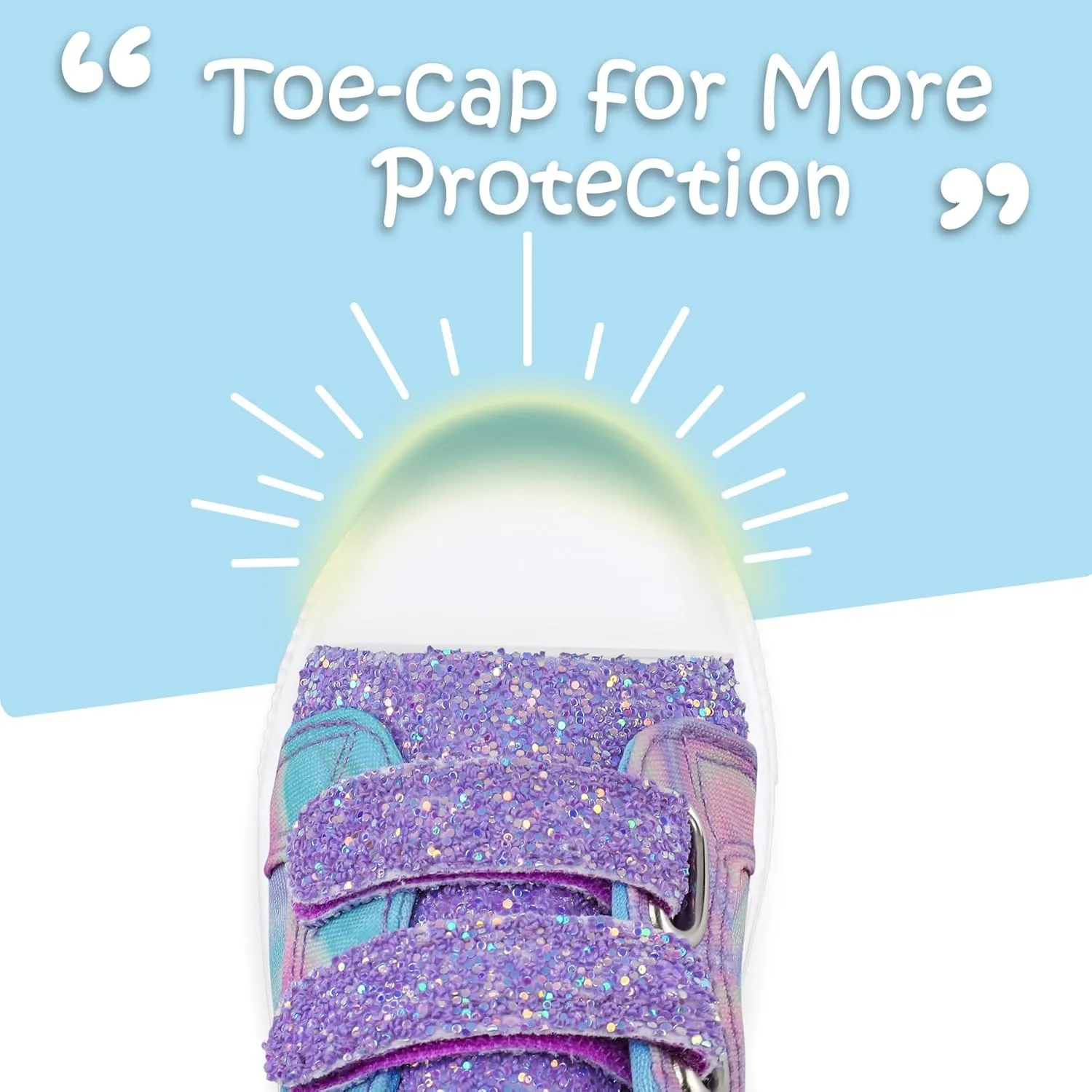 K KomForme Toddler Boys & Girls Shoes Kids Canvas Sneakers with Cartoon Dual Hook and Loops