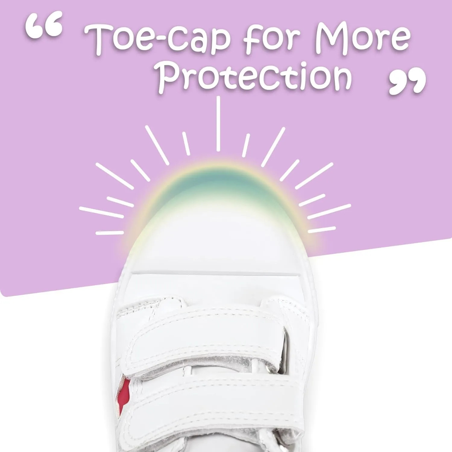 K KomForme Toddler Sneakers for Boys and Girls Dual Hook and Loops Sneakers Baby Canvas Shoes