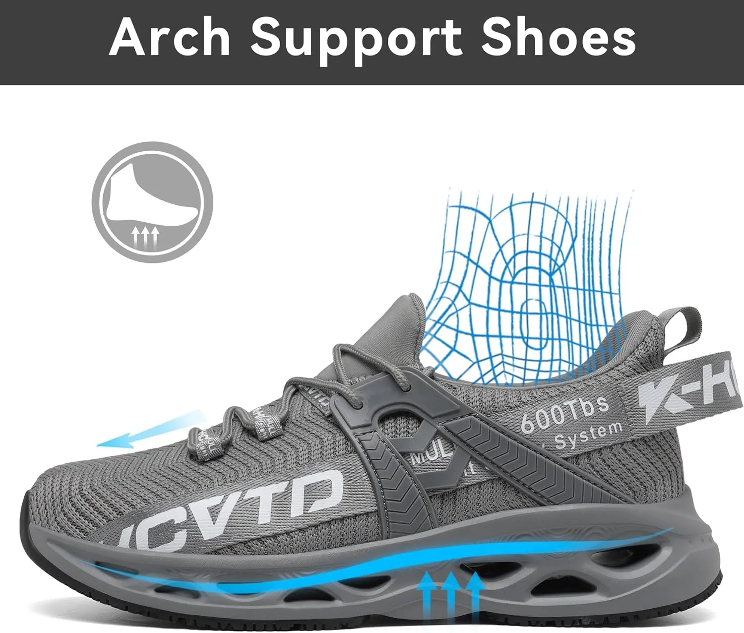 KCVTD Steel Toe Shoes for Men Safety Work Shoes Women Indestructible Steel Toe Sneakers Puncture Proof Slip Resistant Construction Shoe