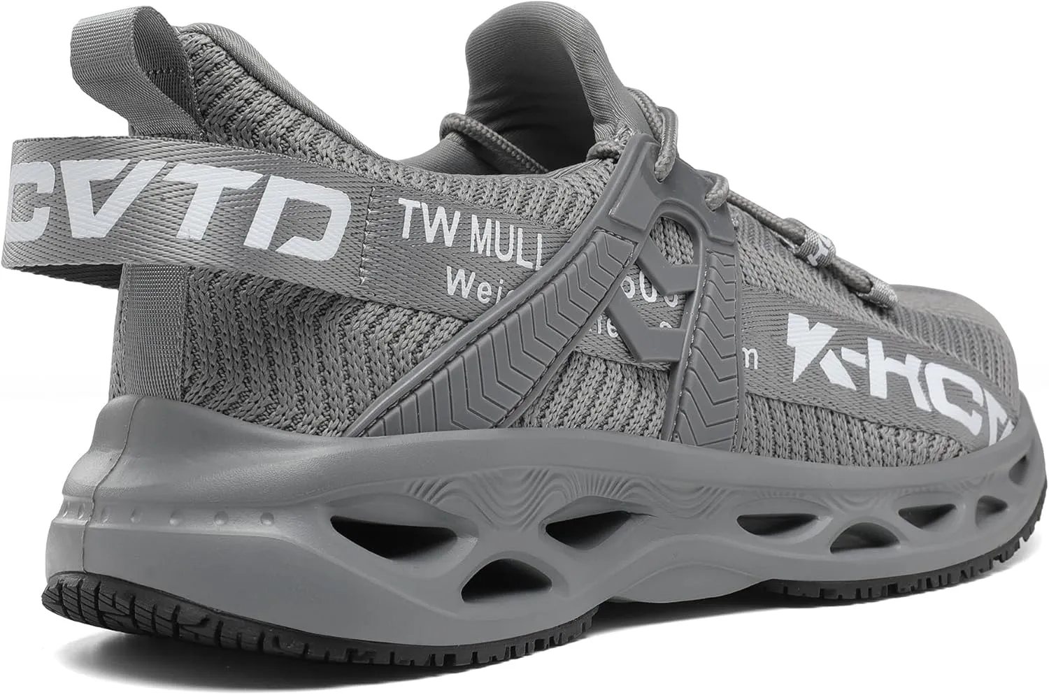 KCVTD Steel Toe Shoes for Men Safety Work Shoes Women Indestructible Steel Toe Sneakers Puncture Proof Slip Resistant Construction Shoe