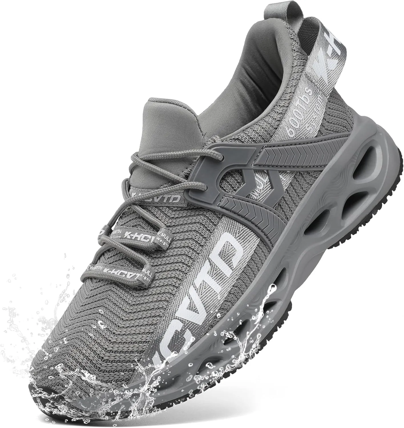 KCVTD Steel Toe Shoes for Men Safety Work Shoes Women Indestructible Steel Toe Sneakers Puncture Proof Slip Resistant Construction Shoe