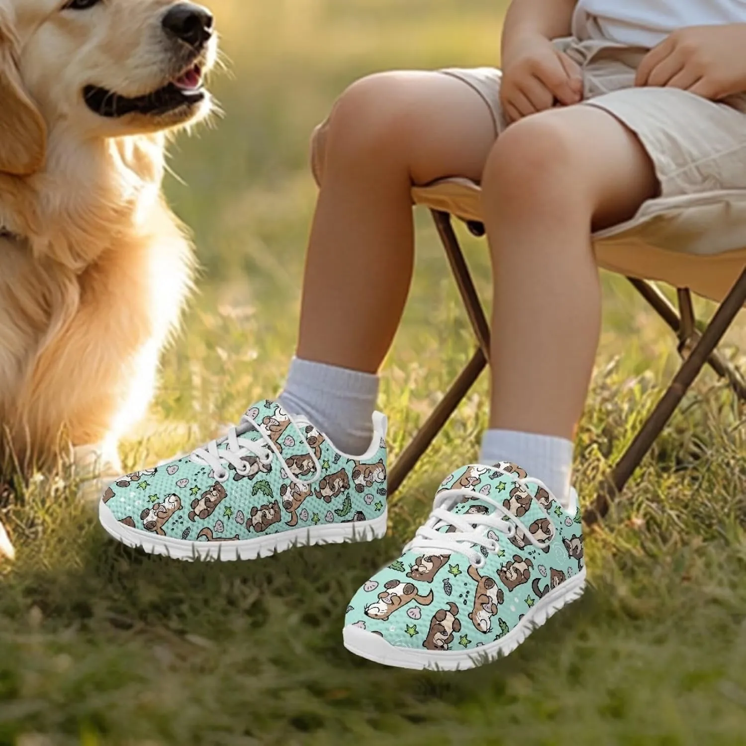 Kid Girls Boys School Loafers Shoes with One Strap Non-Slip Bungee Running Shoes Casual Sneakers Cushion Sneaker