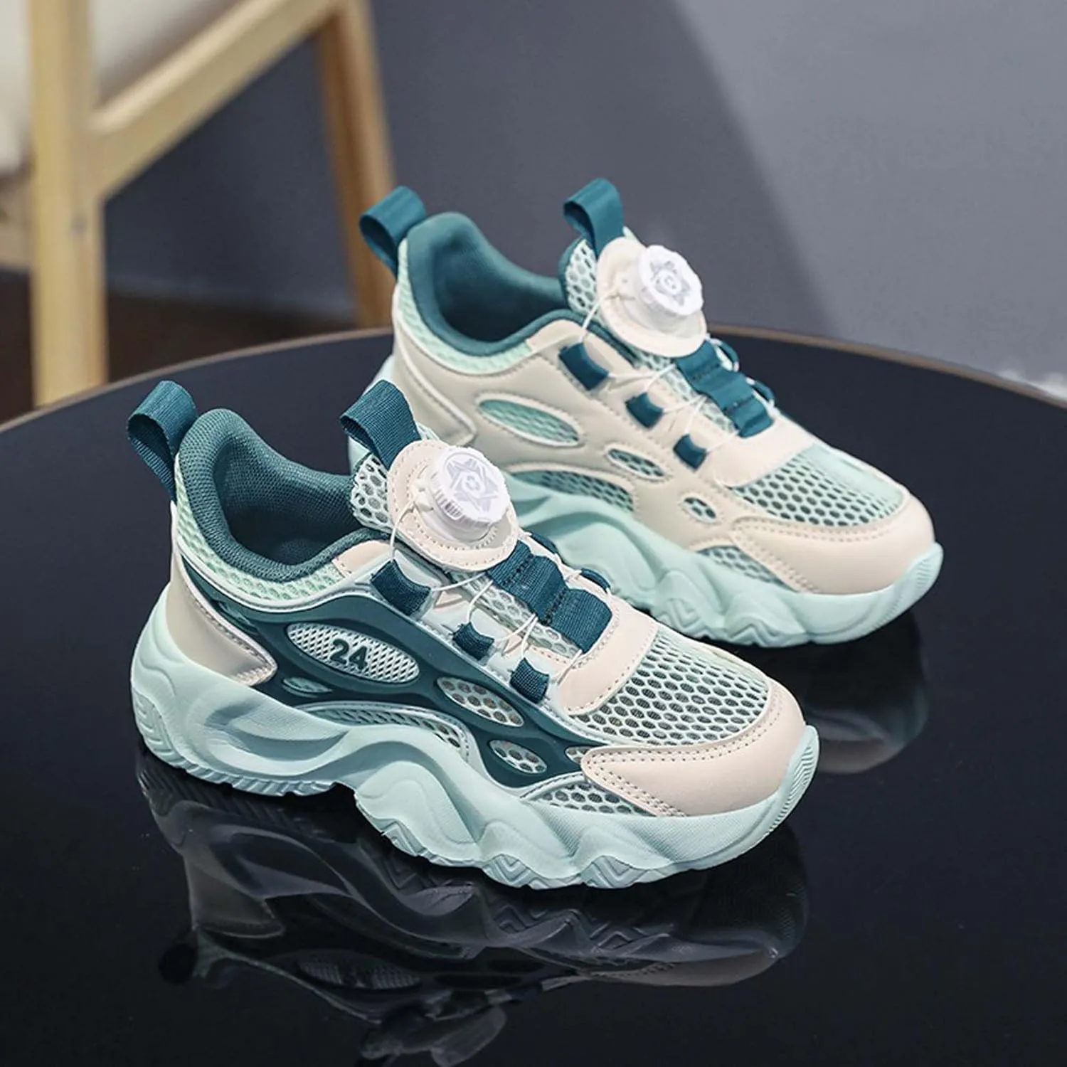 Kids Sneakers Boys Shoes Girls Shoes Arch Support High Elasticity Running Shoes Shock Absorption Wear-Resistant Tennis Shoes Casual Walking Shoes Sport Athletic 12.5~6.5 Sizes