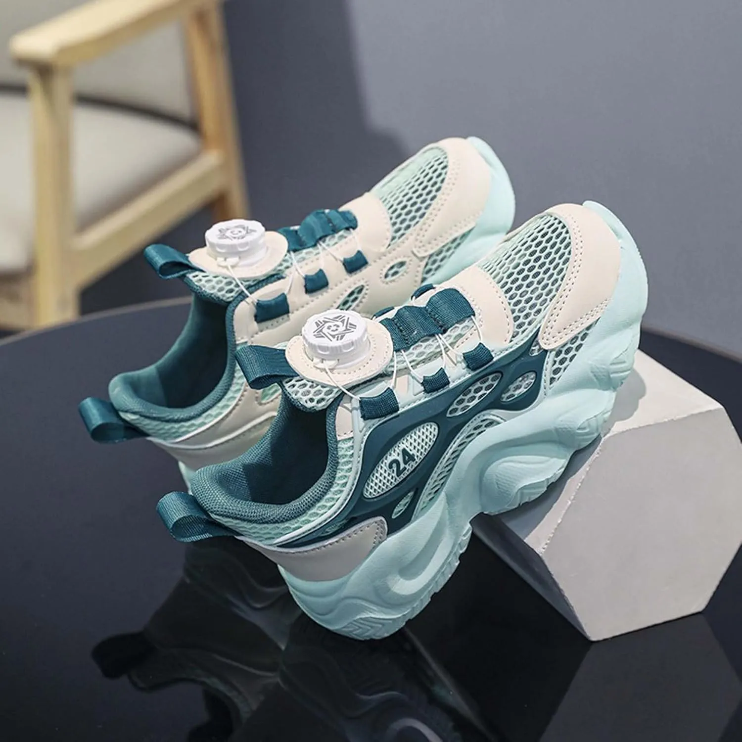 Kids Sneakers Boys Shoes Girls Shoes Arch Support High Elasticity Running Shoes Shock Absorption Wear-Resistant Tennis Shoes Casual Walking Shoes Sport Athletic 12.5~6.5 Sizes