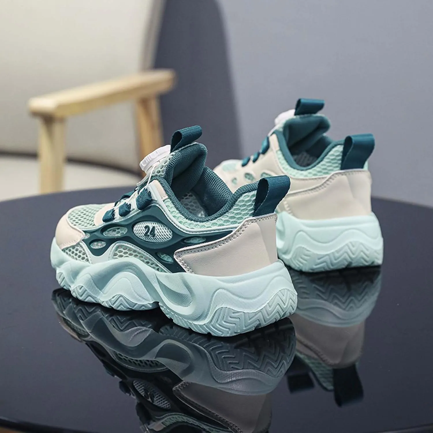 Kids Sneakers Boys Shoes Girls Shoes Arch Support High Elasticity Running Shoes Shock Absorption Wear-Resistant Tennis Shoes Casual Walking Shoes Sport Athletic 12.5~6.5 Sizes