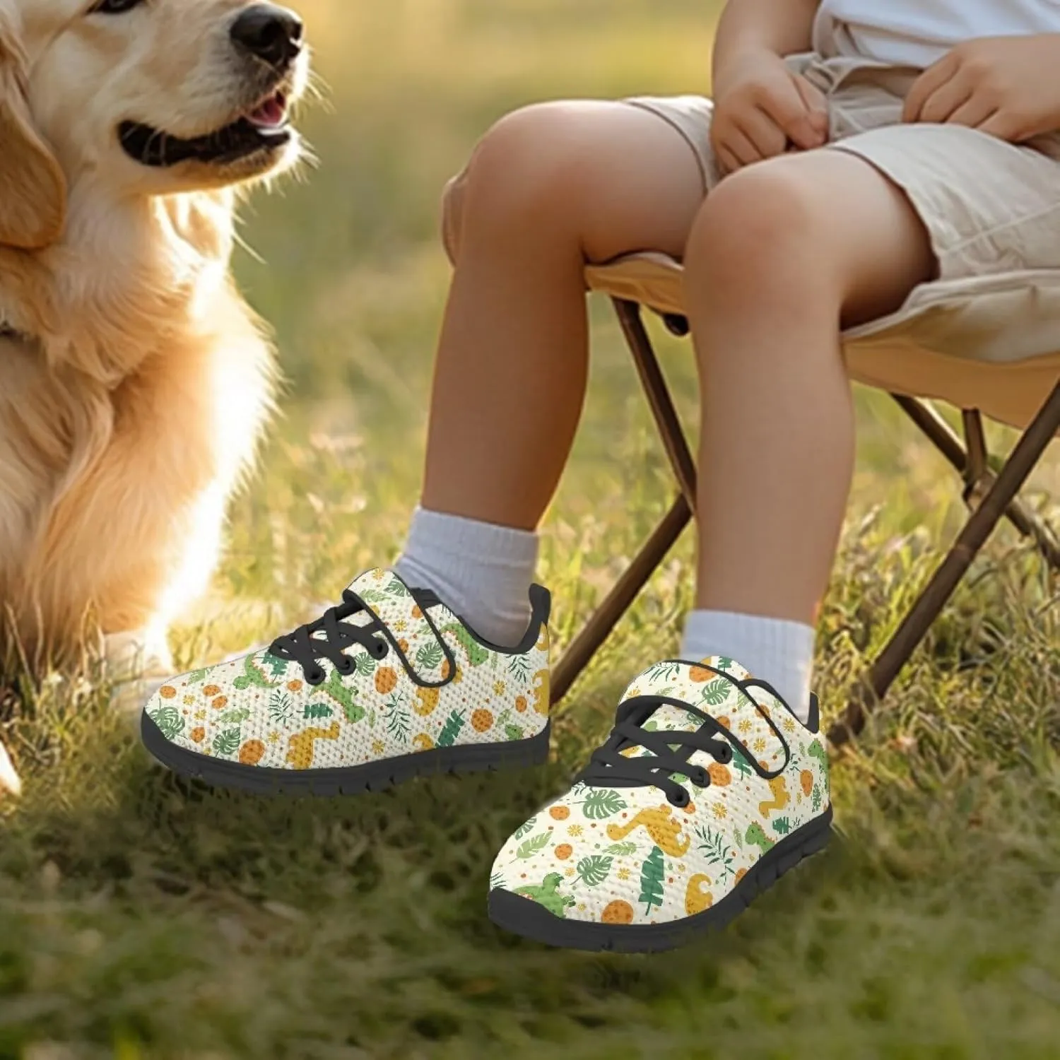Kids Strap Sneakers Non-Slip School Loafers Shoes Sports Running Walking Shoes Casual Wide Barefoot Shoes