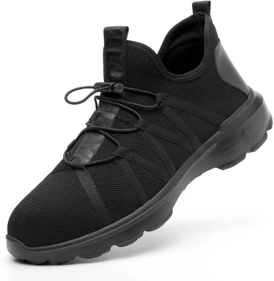 KINOW Men Steel Toe Safety Work Shoes Slip Resistant Lightweight Outdoor Athletic Industrial Construction Sneakers for Women