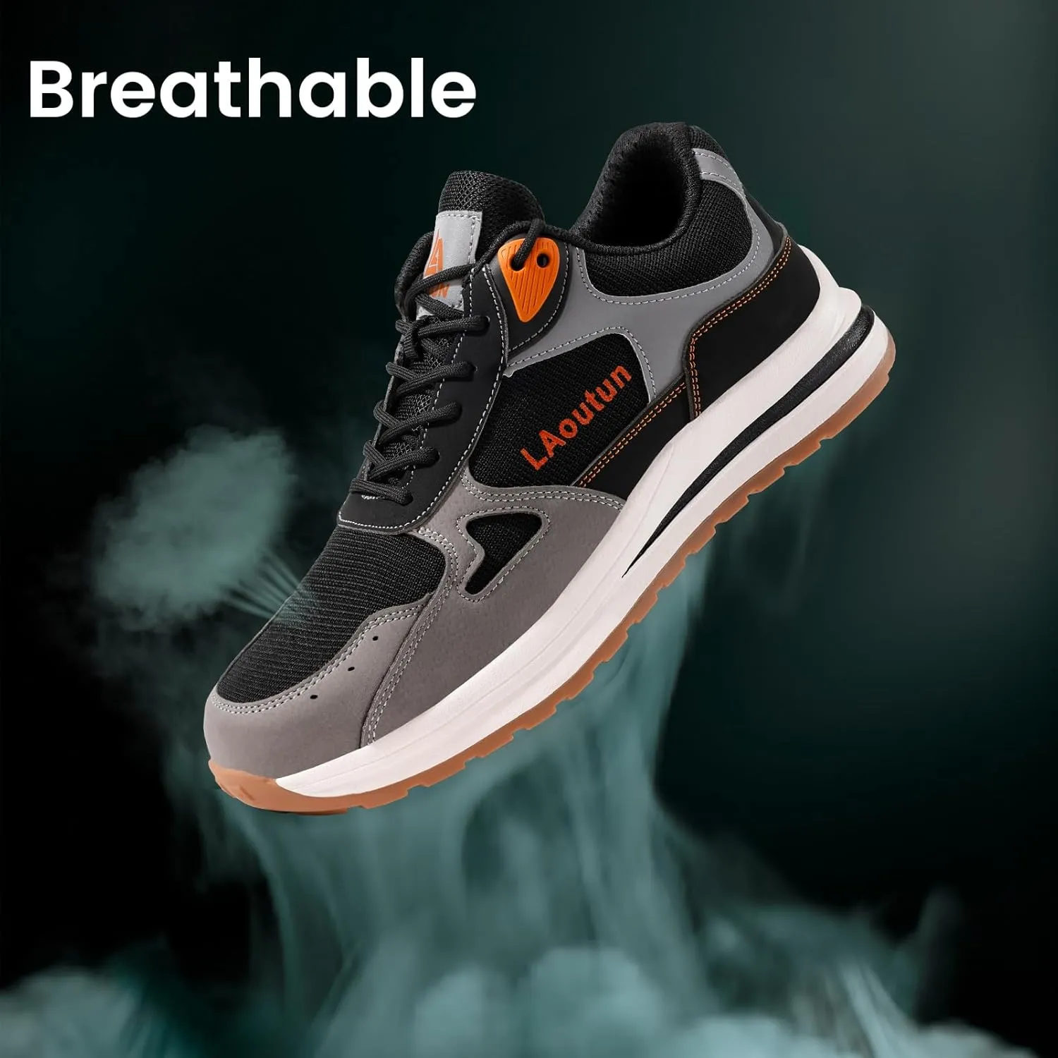 LAoutun Steel Toe Shoes for Men Women Safety Work Shoes Indestructible Steel Toe Sneakers Lightweight Work Shoes Toe Shoes