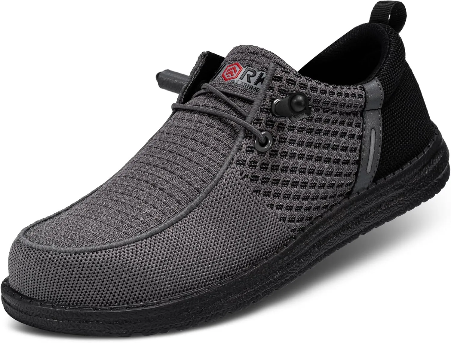 LARNMERN Steel Toe Loafers Women Lightweight Comfortable Slip On Walking Casual Flats Sneakers Work Safety Shoes