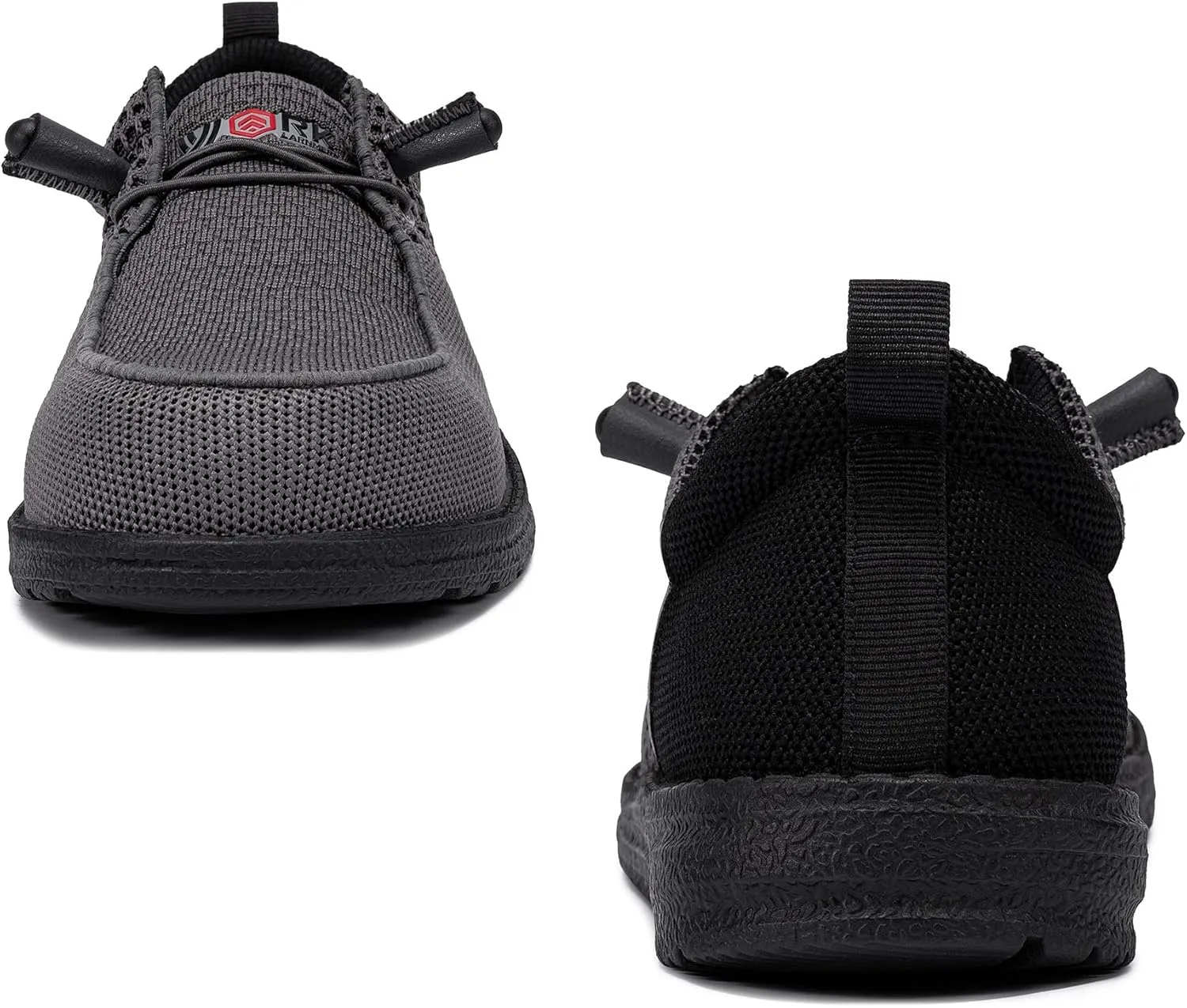 LARNMERN Steel Toe Loafers Women Lightweight Comfortable Slip On Walking Casual Flats Sneakers Work Safety Shoes