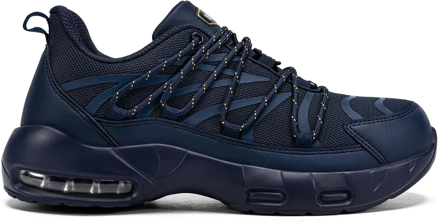 LARNMERN Steel Toe Shoes for Men Lightweight Safety Shoes Work Air Cushion Construction Zapatos Punta de Acero para Hombres