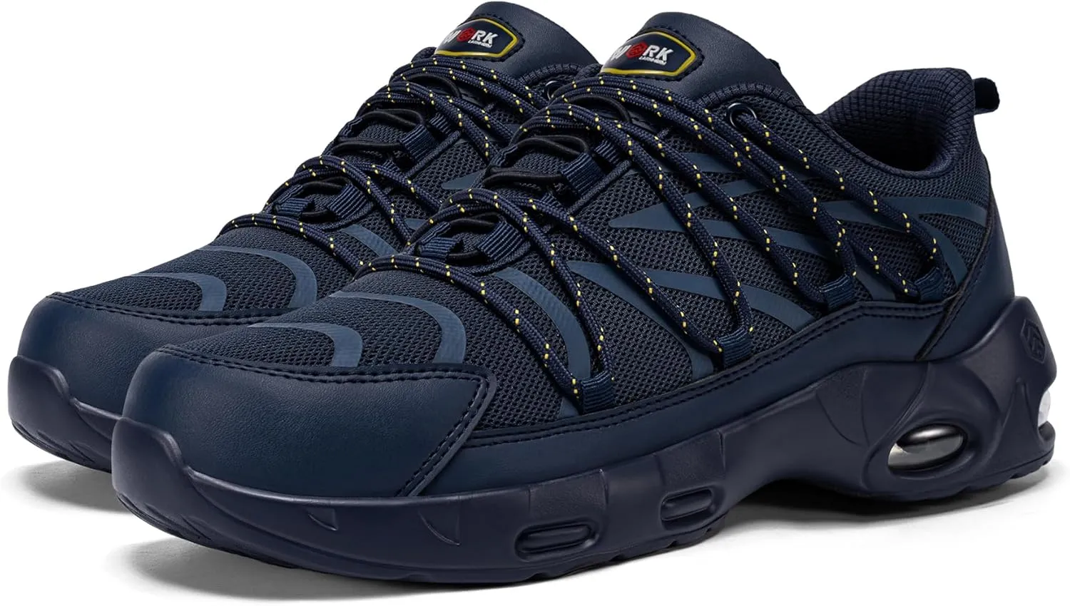 LARNMERN Steel Toe Shoes for Men Lightweight Safety Shoes Work Air Cushion Construction Zapatos Punta de Acero para Hombres