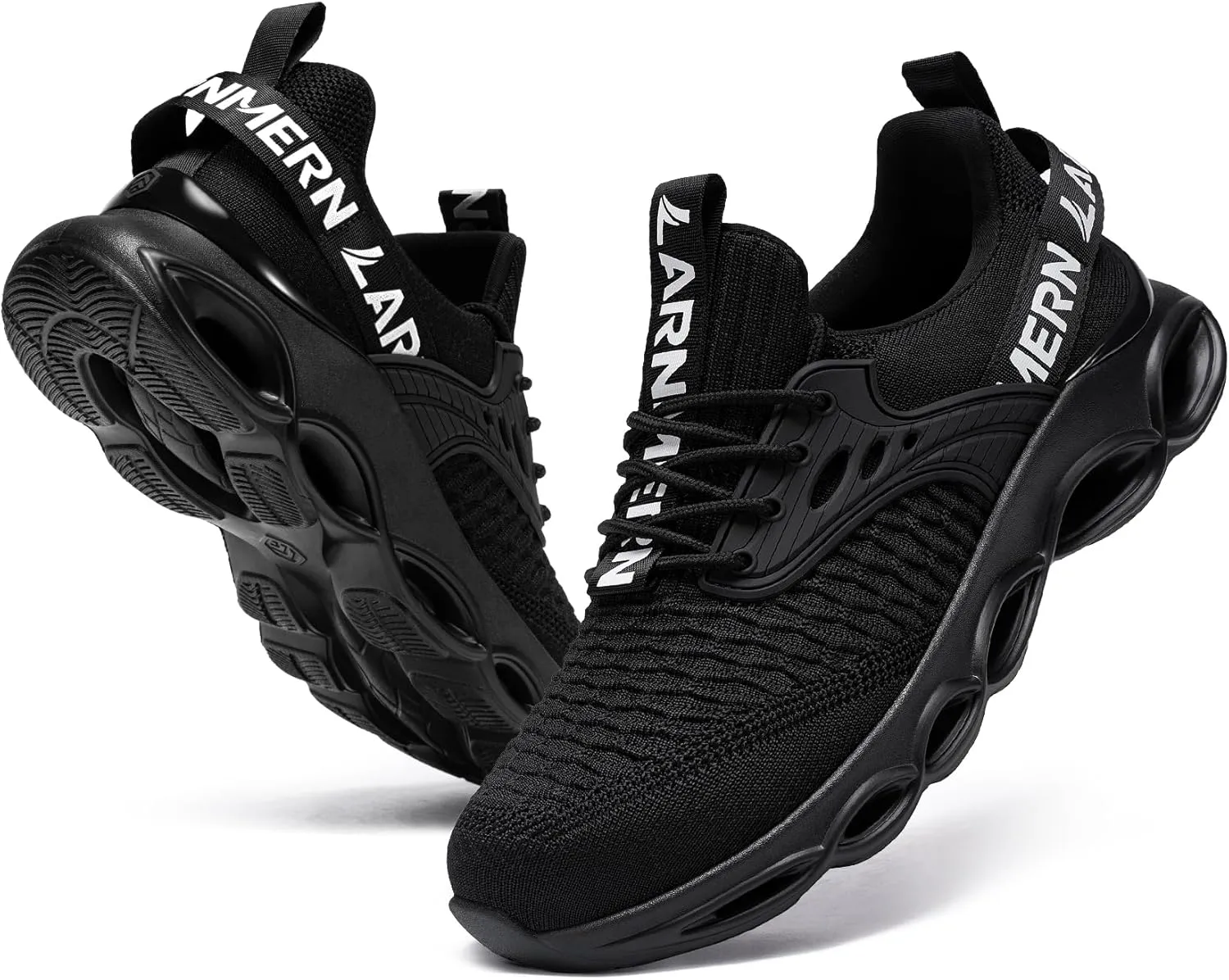 LARNMERN Steel Toe Shoes for Men Women Wide Lightweight Safety Sneakers Comfortable Safety Shoes Colorful Tennis Work Shoes