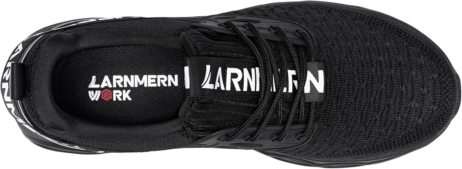 LARNMERN Steel Toe Shoes for Men Women Wide Lightweight Safety Sneakers Comfortable Safety Shoes Colorful Tennis Work Shoes