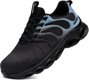 LARNMERN Steel Toe Shoes for Men Women Wide Lightweight Safety Sneakers Comfortable Safety Shoes Colorful Tennis Work Shoes