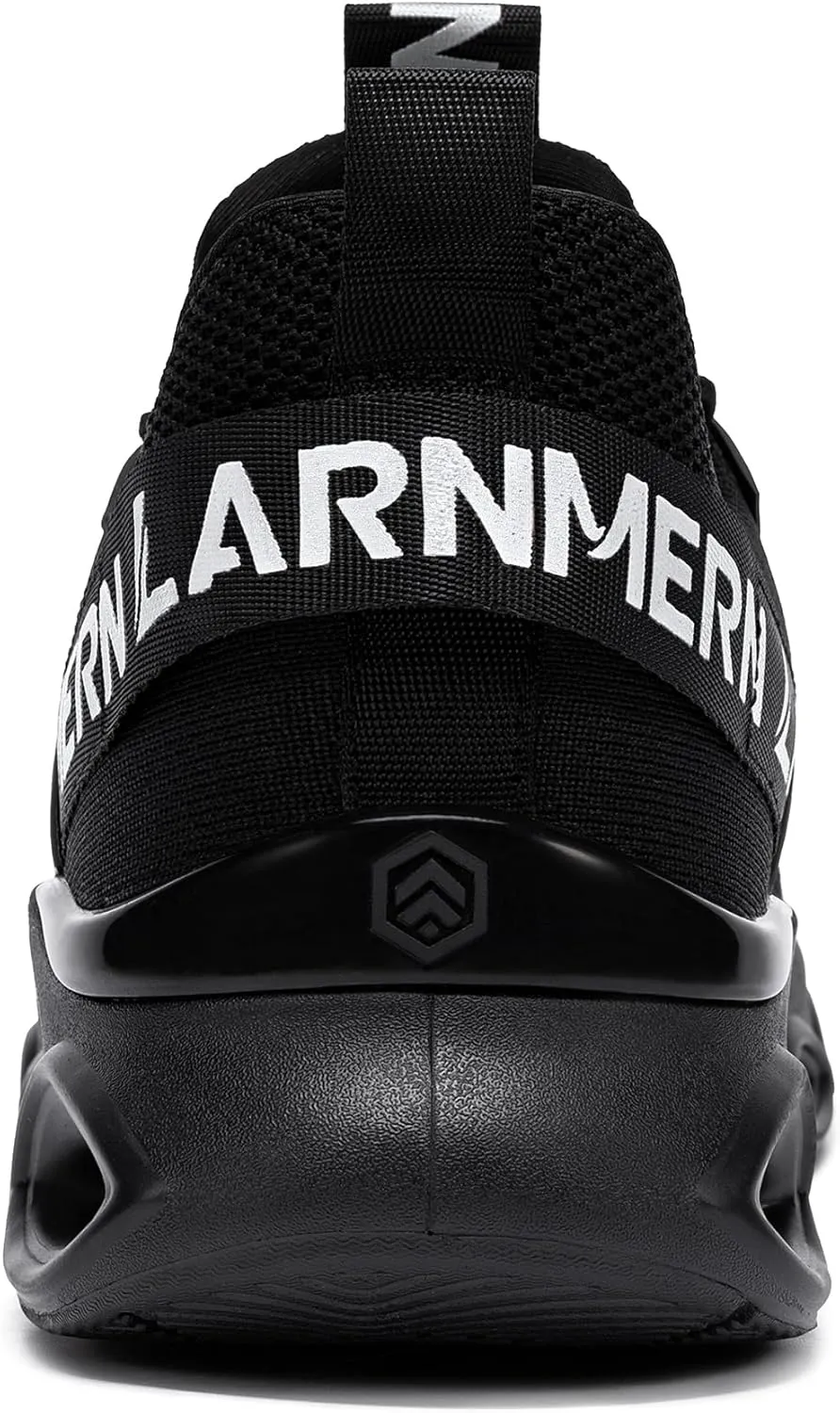 LARNMERN Steel Toe Shoes for Men Women Wide Lightweight Safety Sneakers Comfortable Safety Shoes Colorful Tennis Work Shoes