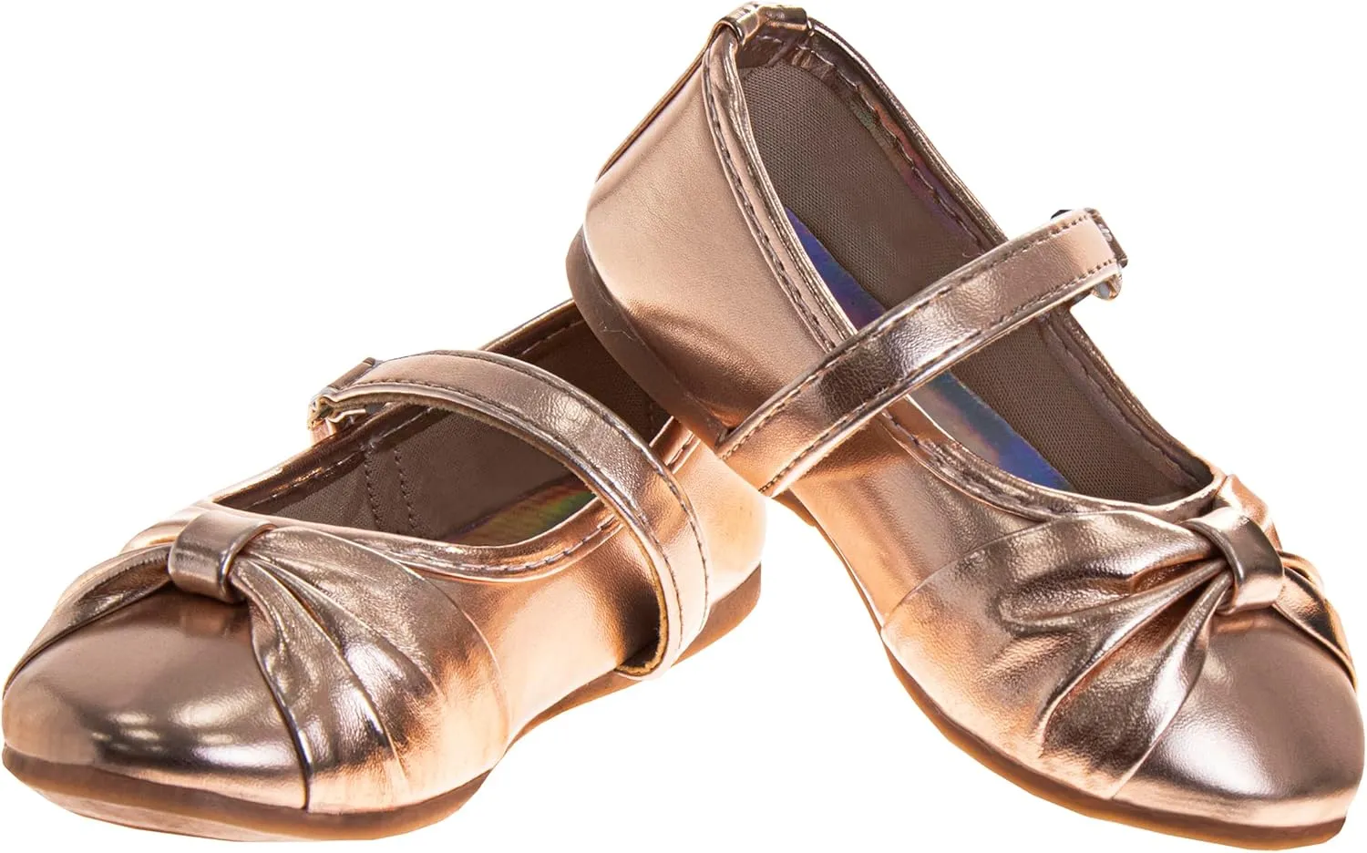 Laura Ashley Girl Flats Dress Sandals - Ballet Bow Party Shoes, (Toddler - Little Kid - Big Kid)