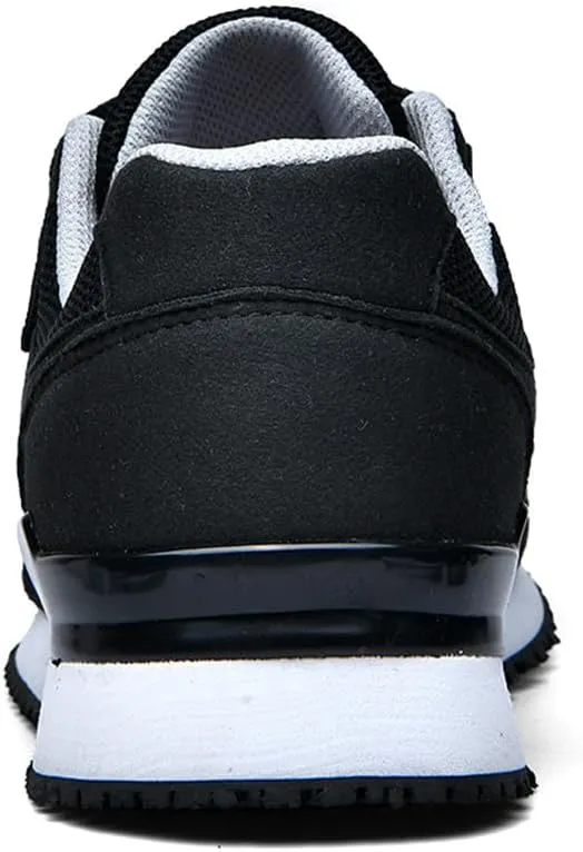 LEADER SHOW Men Elderly Casual Comfortable Walking Shoes Lightweight Safety Flats Non-Slip Strap Sneakers