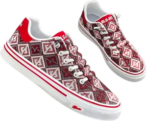 lilaBelle]Summer【Breathable Soft Sole Canvas Shoes】 Men's Fashion Slip-On Sneakers - Anti-Skid Rubber Outsole for Running/Wedding/Work, Heart Pattern Design Lightweight Unisex Casual Footwear